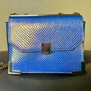 Aldo Juberra Iridescent Snakeskin Crossbody Purse